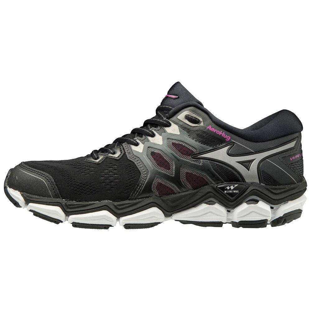 Zapatillas Running Mizuno WAVE HORIZON 3 Mujer Negras/Gris/Rosas Outlet FMPZ-07953